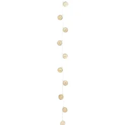 Gifi Guirlande électrique boules plates métal rosé 10 led L. 1,35 m^ Décoration Extérieure De Noël