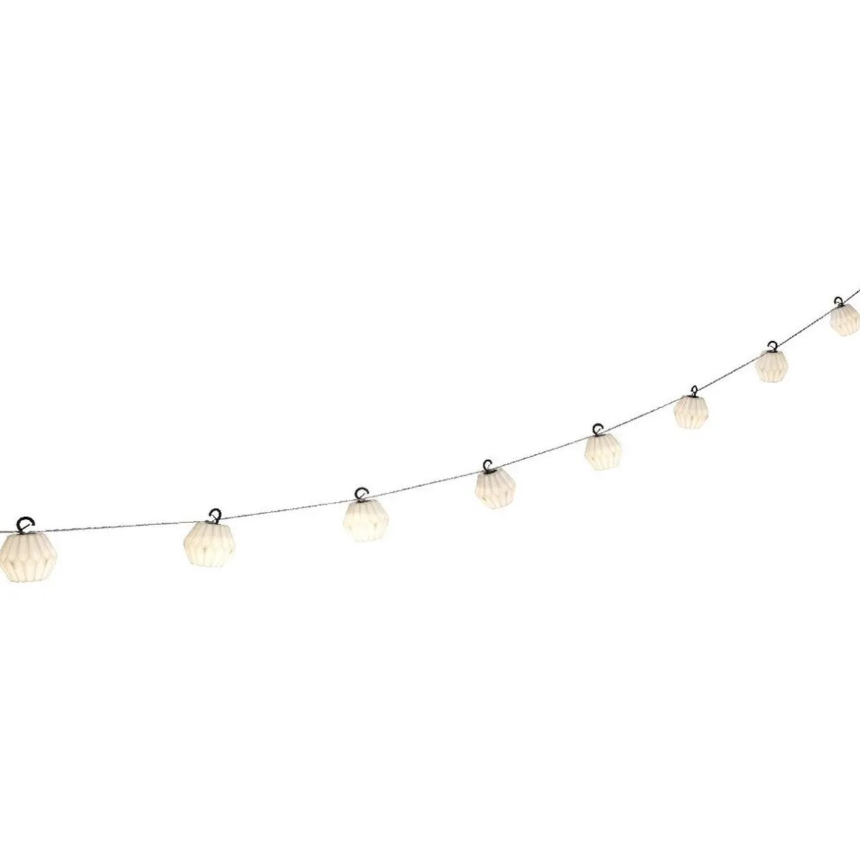 Gifi Guirlande électrique boules origami à led blanc chaud L. 2,7 m^ Décoration Extérieure De Noël