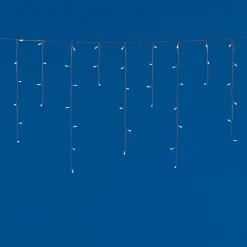 Gifi Guirlande électrique de toit blanc chaud clignotant 2.4 m^ Décoration Extérieure De Noël