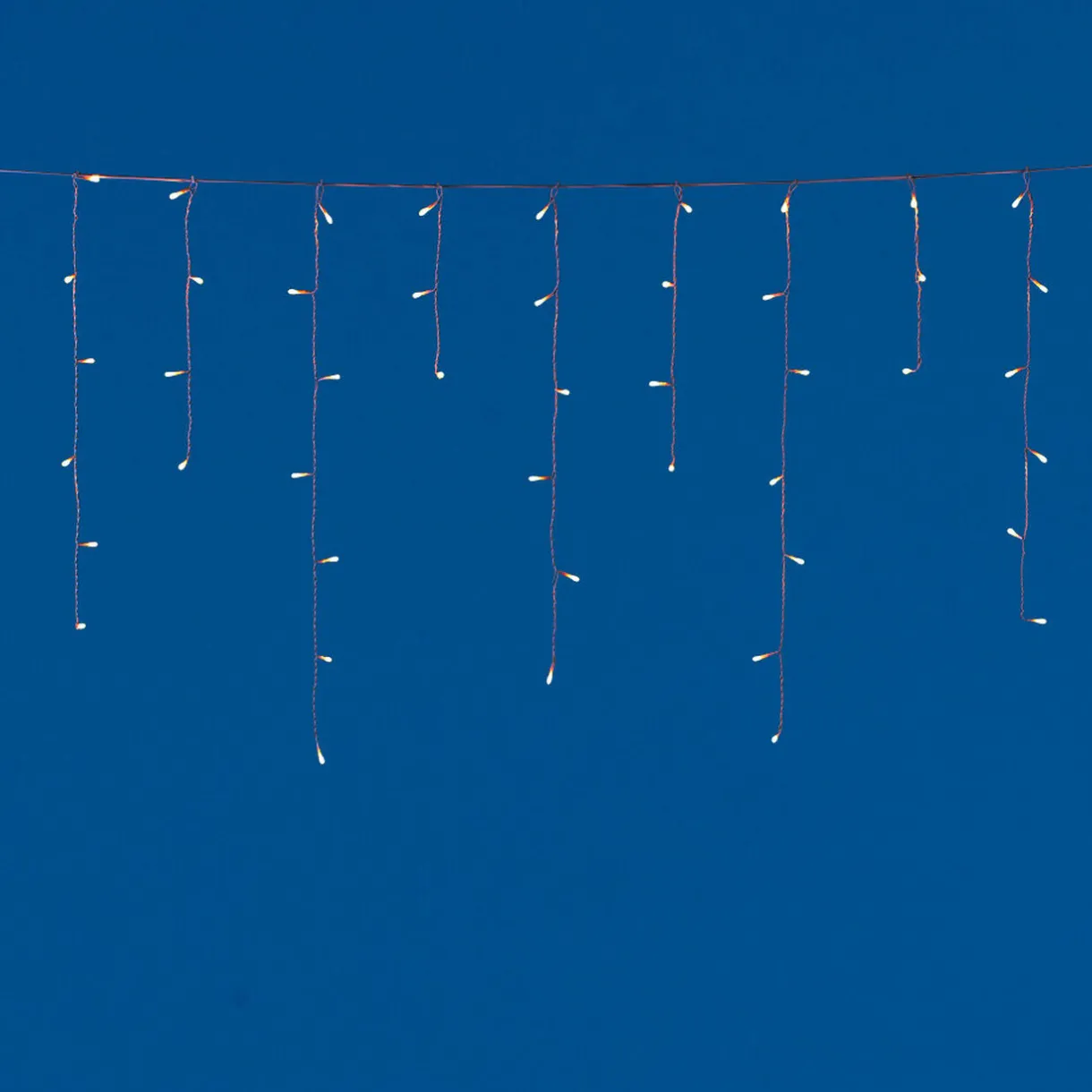 Gifi Guirlande électrique de toit blanc chaud clignotant 2.4 m^ Décoration Extérieure De Noël