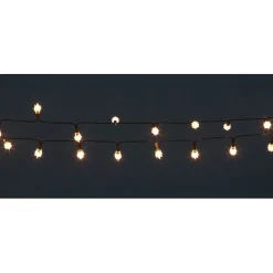 Gifi Guirlande électrique diamants blanc chaud clignotant 4,9 m^ Décoration Extérieure De Noël