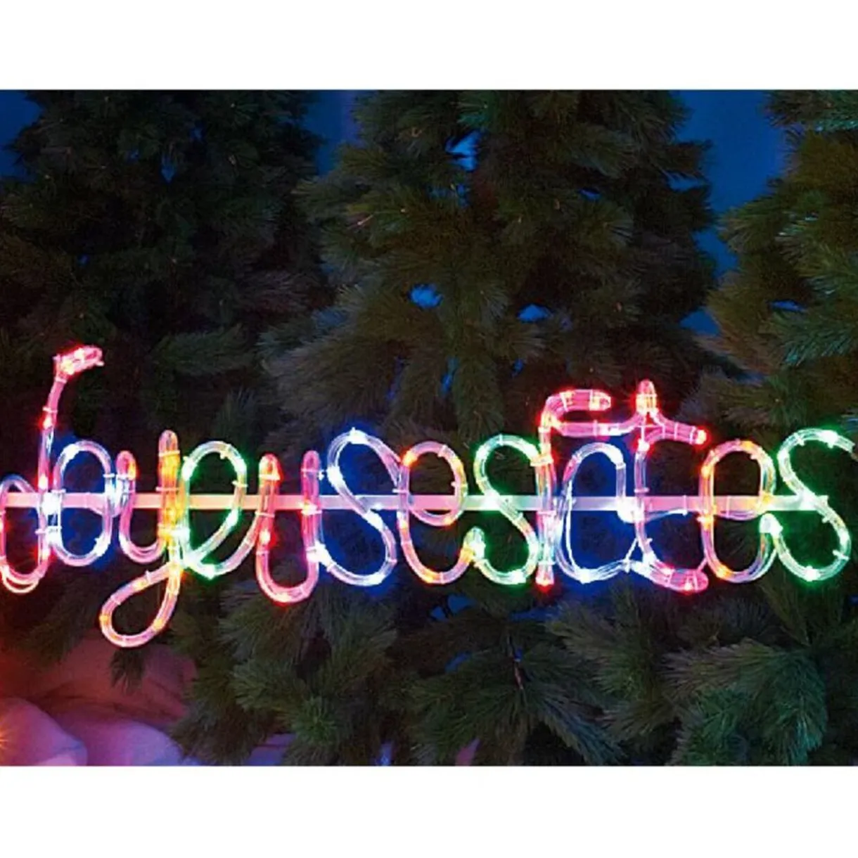 Gifi Guirlande électrique digitale Joyeuses Fêtes multicolore^ Décoration Extérieure De Noël