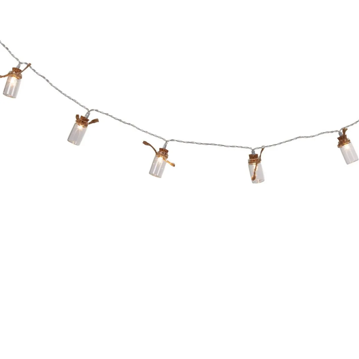 Gifi Guirlande électrique flacons lumineux blanc chaud L. 1,35 m^ Décoration Extérieure De Noël