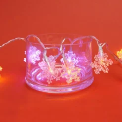 Gifi Guirlande électrique flocons multicolores 1 m^ Décoration Extérieure De Noël