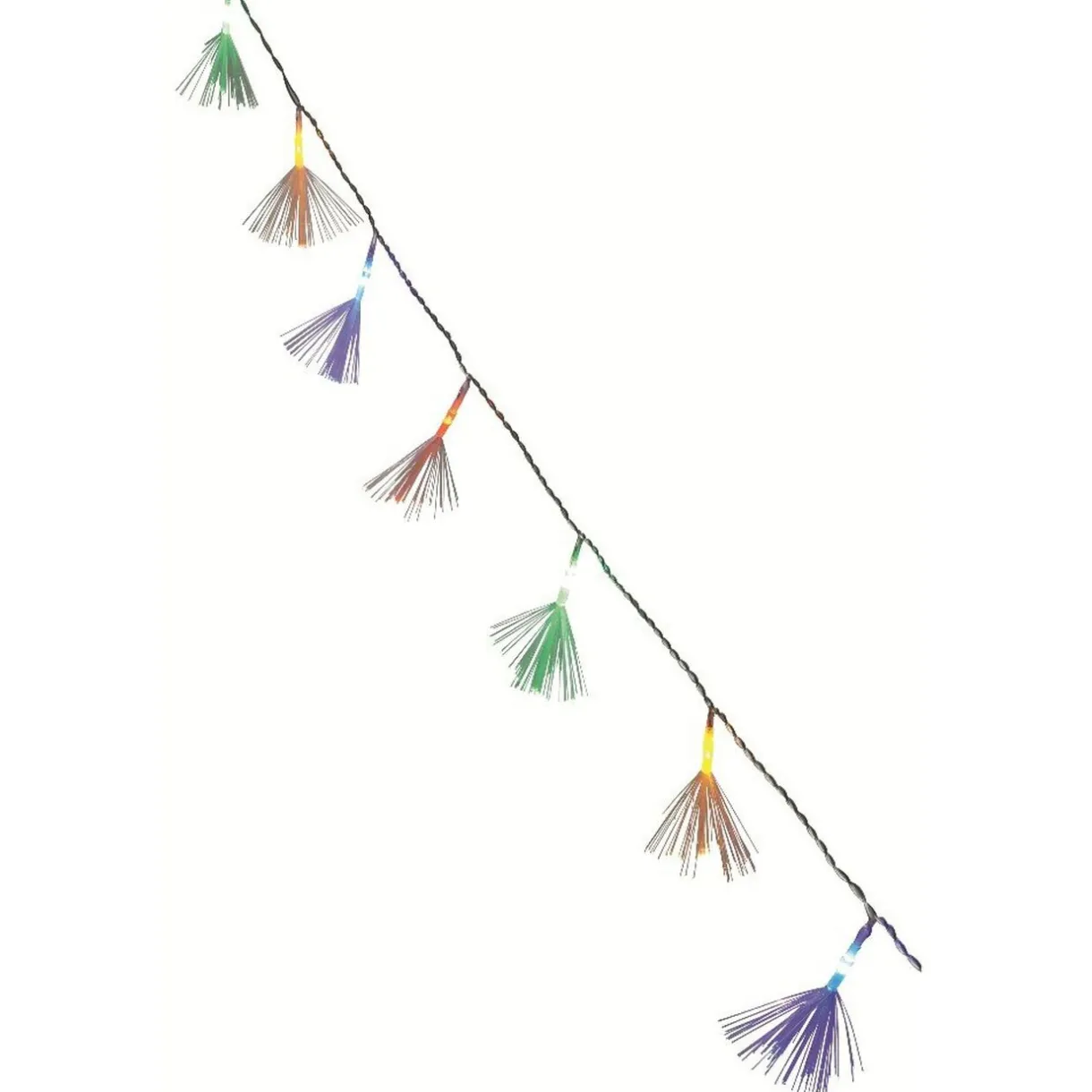 Gifi Guirlande électrique intérieure fibre optique 10 LED fixe 1,26 m^ Décoration Extérieure De Noël