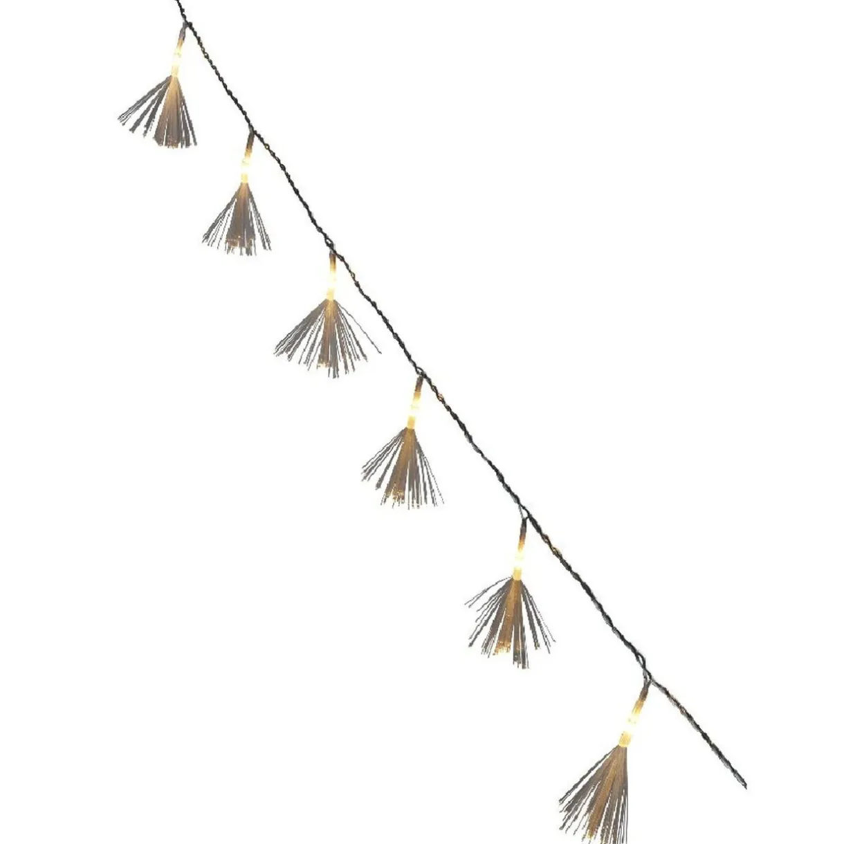 Gifi Guirlande électrique intérieure fibre optique 10 LED fixe 1,26 m^ Décoration Extérieure De Noël