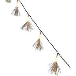 Gifi Guirlande électrique intérieure fibre optique 10 LED fixe 1,26 m^ Décoration Extérieure De Noël