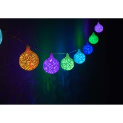Gifi Guirlande électrique intérieure boules multicolores 8 LED fixe 1,75 m^ Décoration Extérieure De Noël