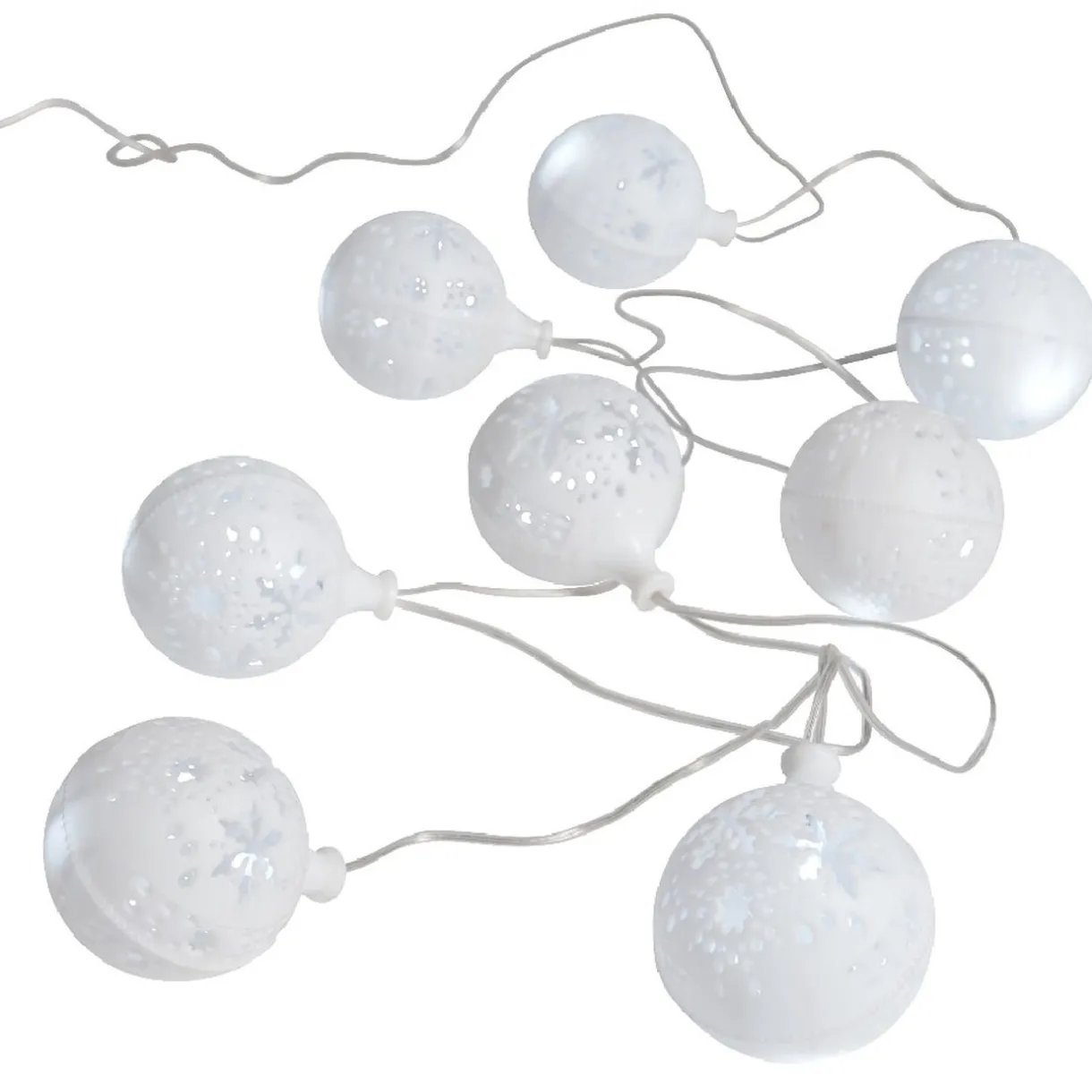 Gifi Guirlande électrique intérieure boules multicolores 8 LED fixe 1,75 m^ Décoration Extérieure De Noël