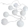 Gifi Guirlande électrique intérieure boules blanches 8 LED fixe 1,75 m^ Décoration Extérieure De Noël
