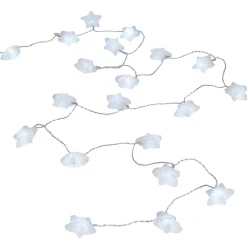Gifi Guirlande électrique intérieure étoiles blanches 20 LED fixe 2,85 m^ Décoration Extérieure De Noël