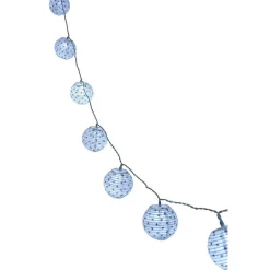 Gifi Guirlande électrique lampions blancs à étoiles argentées 1,8 m^ Décoration Extérieure De Noël