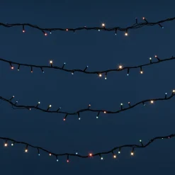 Gifi Guirlande électrique multicolore clignotante 12.8 m^ Décoration Extérieure De Noël