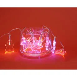 Gifi Guirlande électrique pain d épices multicolore 1m^ Décoration Extérieure De Noël