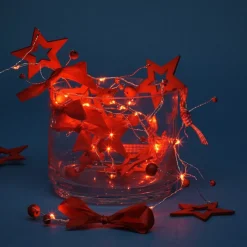 Gifi Guirlande électrique étoiles rouge fixe 0,9 m^ Décoration Extérieure De Noël