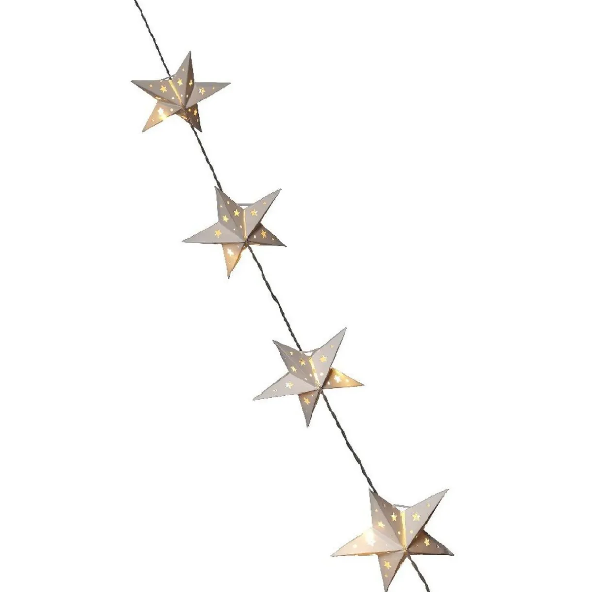 Gifi Guirlande électrique étoiles blanches fixes 1,2 m^ Décoration Extérieure De Noël