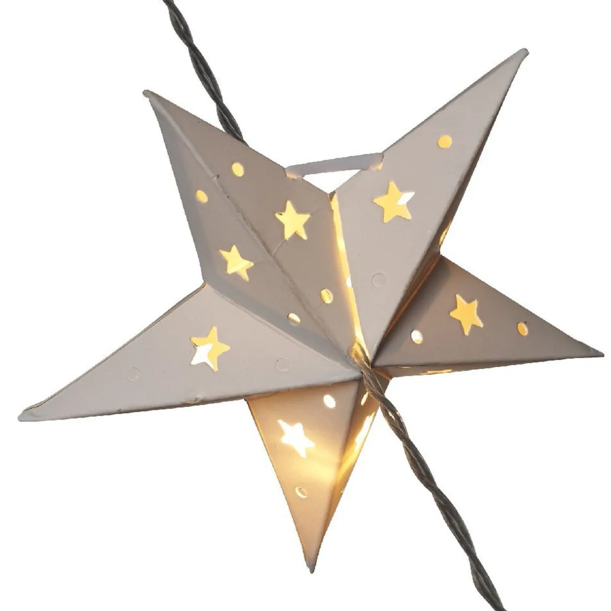 Gifi Guirlande électrique étoiles blanches fixes 1,2 m^ Décoration Extérieure De Noël