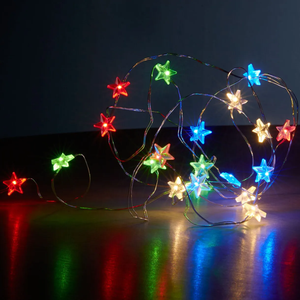 Gifi Guirlande électrique étoiles multicolore fixe 1,9 m^ Décoration Extérieure De Noël