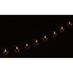 Gifi Guirlande électrique étoiles dorées fixe L. 1,35 m^ Décoration Extérieure De Noël