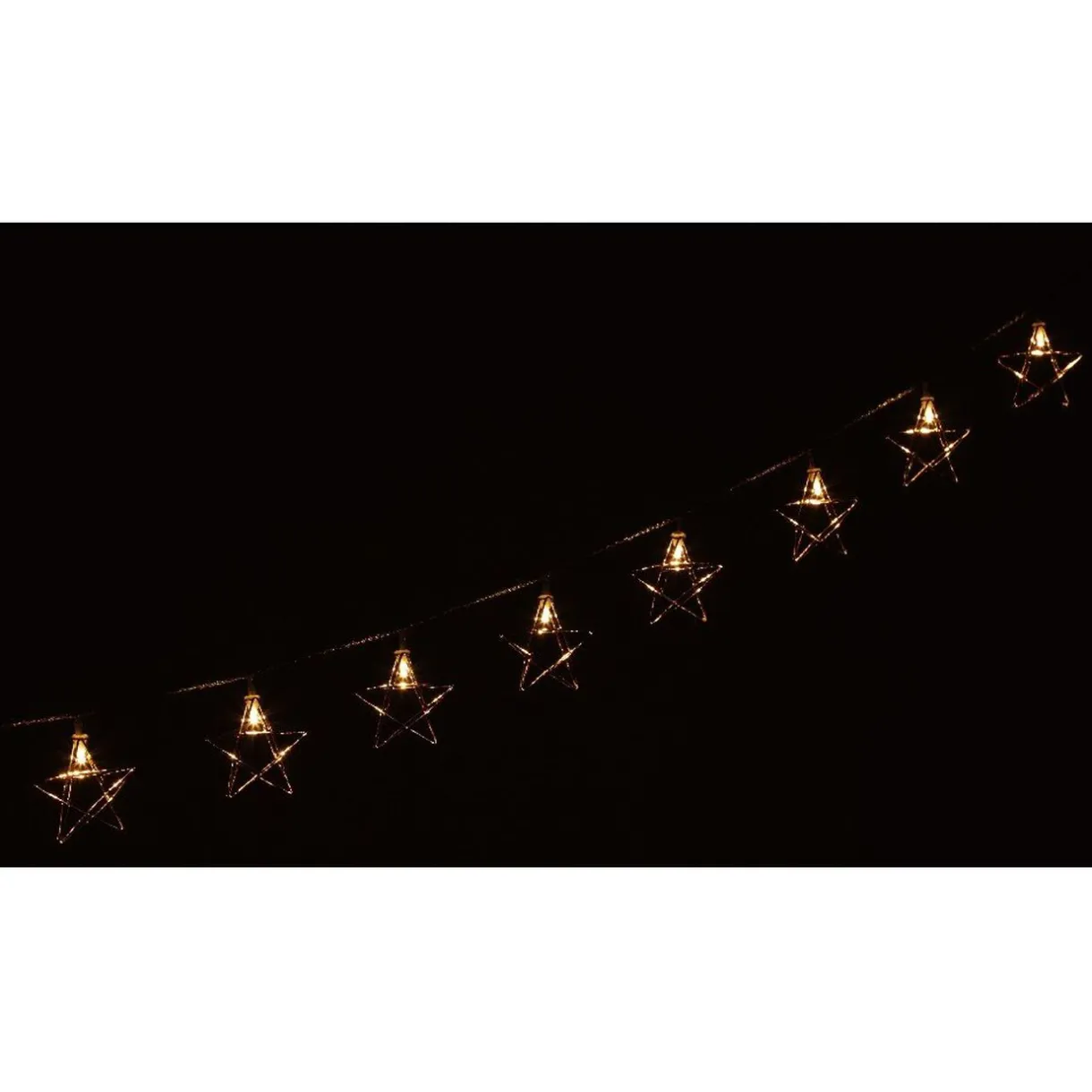 Gifi Guirlande électrique étoiles dorées fixe L. 1,35 m^ Décoration Extérieure De Noël