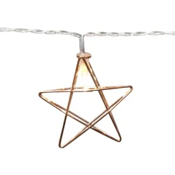 Gifi Guirlande électrique étoiles dorées fixe L. 1,35 m^ Décoration Extérieure De Noël