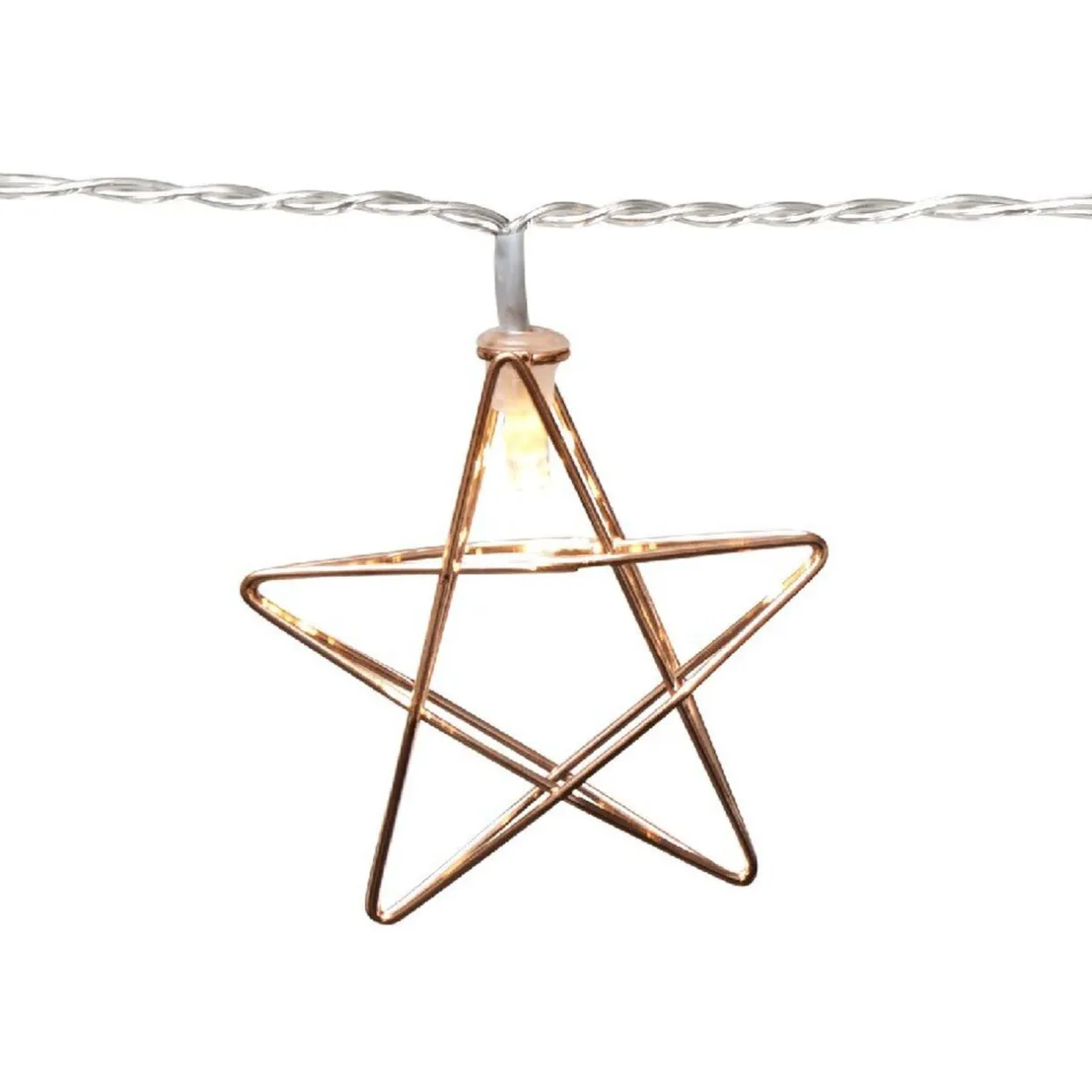 Gifi Guirlande électrique étoiles dorées fixe L. 1,35 m^ Décoration Extérieure De Noël