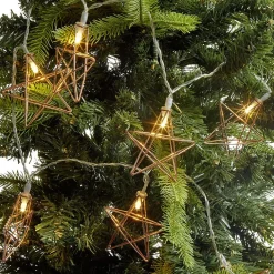 Gifi Guirlande électrique étoiles dorées fixe L. 1,35 m^ Décoration Extérieure De Noël
