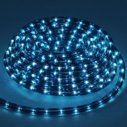 Gifi Guirlande électrique tube bleu clignotant 12 m^ Décoration Extérieure De Noël