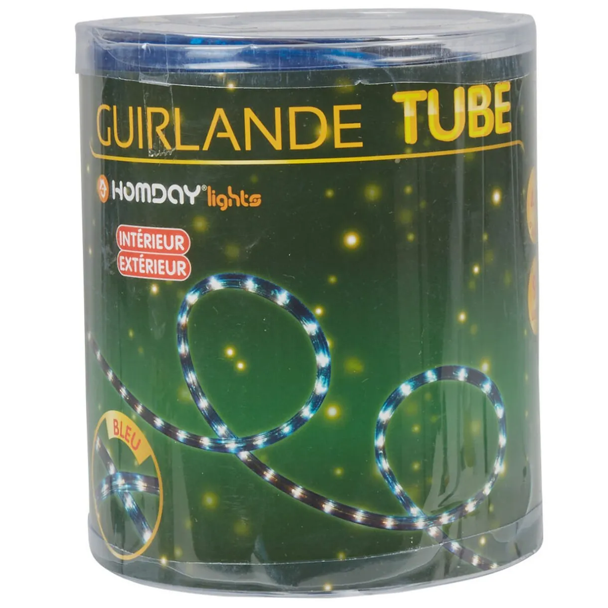 Gifi Guirlande électrique tube bleu fixe 4 m^ Décoration Extérieure De Noël