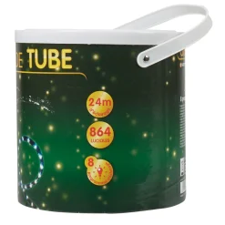 Gifi Guirlande électrique tube bleu clignitant 24 m^ Décoration Extérieure De Noël