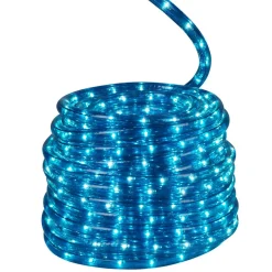 Gifi Guirlande électrique tube bleu clignotant 18 m^ Décoration Extérieure De Noël