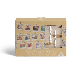 Clearance Gifi Guirlande LED à pinces 280cm plastique argenté