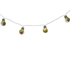 Gifi Guirlande lumineuse 10 ampoules déco branche de pin L. 80 cm^ Décoration Extérieure De Noël