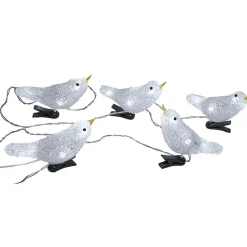 Gifi Guirlande lumineuse 5 oiseaux 30 LED extérieur^ Décoration Extérieure De Noël