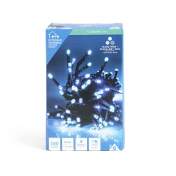 Gifi Guirlande lumineuse extérieure 120LED blanc froid/bleu clair/bleu 11,9m^ Décoration Extérieure De Noël