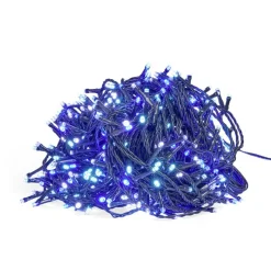 Gifi Guirlande lumineuse extérieure 600LED blanc froid/bleu clair/bleu 45m^ Décoration Extérieure De Noël
