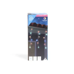 Gifi Guirlande lumineuse extérieure bordure de toit 90LED multicolores 2,8m^ Décoration Extérieure De Noël