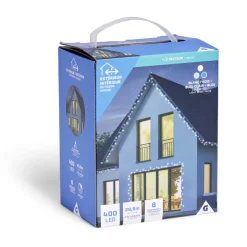 Gifi Guirlande lumineuse extérieure 400LED blanc froid/bleu clair/bleu 29,9m^ Décoration Extérieure De Noël