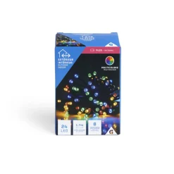 Gifi Guirlande lumineuse extérieure 24LED multicolores à piles 1,7m^ Décoration Extérieure De Noël