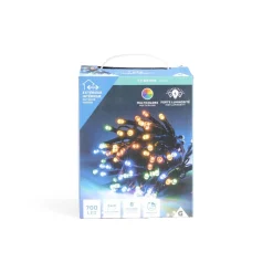 Gifi Guirlande lumineuse extérieur 700LED cluster multicolore 14m^ Décoration Extérieure De Noël