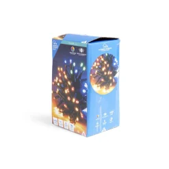 Gifi Guirlande lumineuse extérieur 400LED cluster multicolore 8m^ Décoration Extérieure De Noël