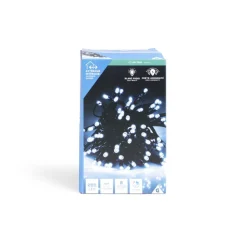 Gifi Guirlande lumineuse extérieur 200LED cluster blanc froid 4m^ Décoration Extérieure De Noël