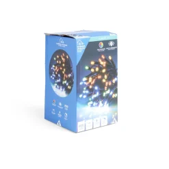 Gifi Guirlande lumineuse extérieur 200LED cluster multicolore 4m^ Décoration Extérieure De Noël