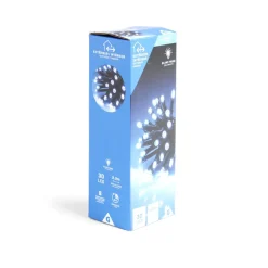 Gifi Guirlande lumineuse extérieur 30LED blanc froid 2,2m^ Décoration Extérieure De Noël