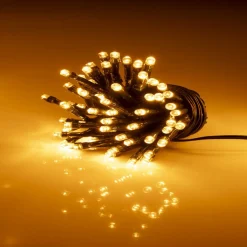Gifi Guirlande lumineuse extérieur 60LED blanc chaud 4,4m^ Décoration Extérieure De Noël