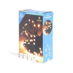 Gifi Guirlande lumineuse extérieur 120LED blanc chaud 8,9m^ Décoration Extérieure De Noël