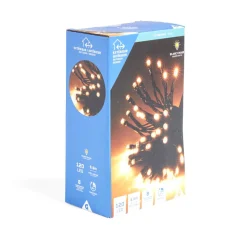 Gifi Guirlande lumineuse extérieur 120LED blanc chaud 8,9m^ Décoration Extérieure De Noël
