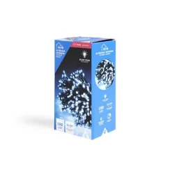 Gifi Guirlande lumineuse extérieur 192LED à piles blanc froid 14,3m^ Décoration Extérieure De Noël