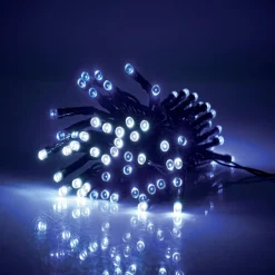 Gifi Guirlande lumineuse extérieur 48LED à piles bleu et blanc froid 3,5m^ Décoration Extérieure De Noël