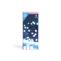 Gifi Guirlande lumineuse extérieur à piles 48LED blanc froid 3,5m^ Décoration Extérieure De Noël